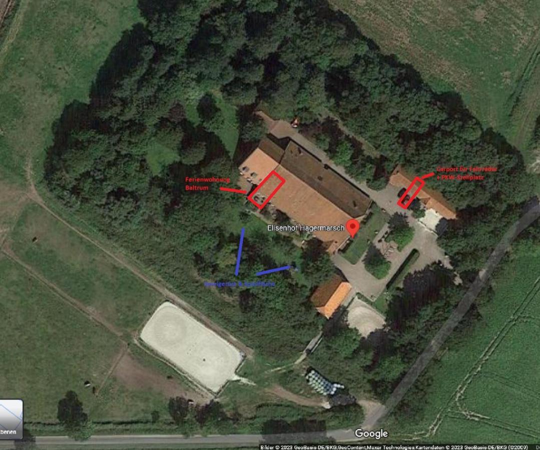 Ferienwohnung Baltrum Auf Dem Elisenhof Hagermarsch Exteriér fotografie